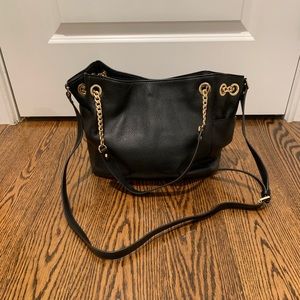 Michael Kors black leather hobo